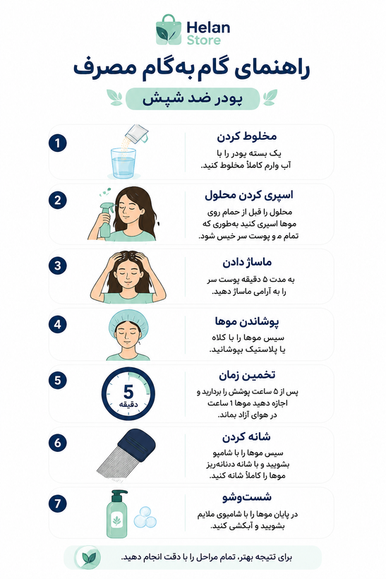پودر ضد شپش سر کاملا تضمینی