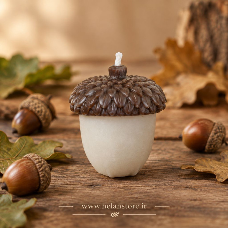 شمع دکوراتیو طرح بلوط